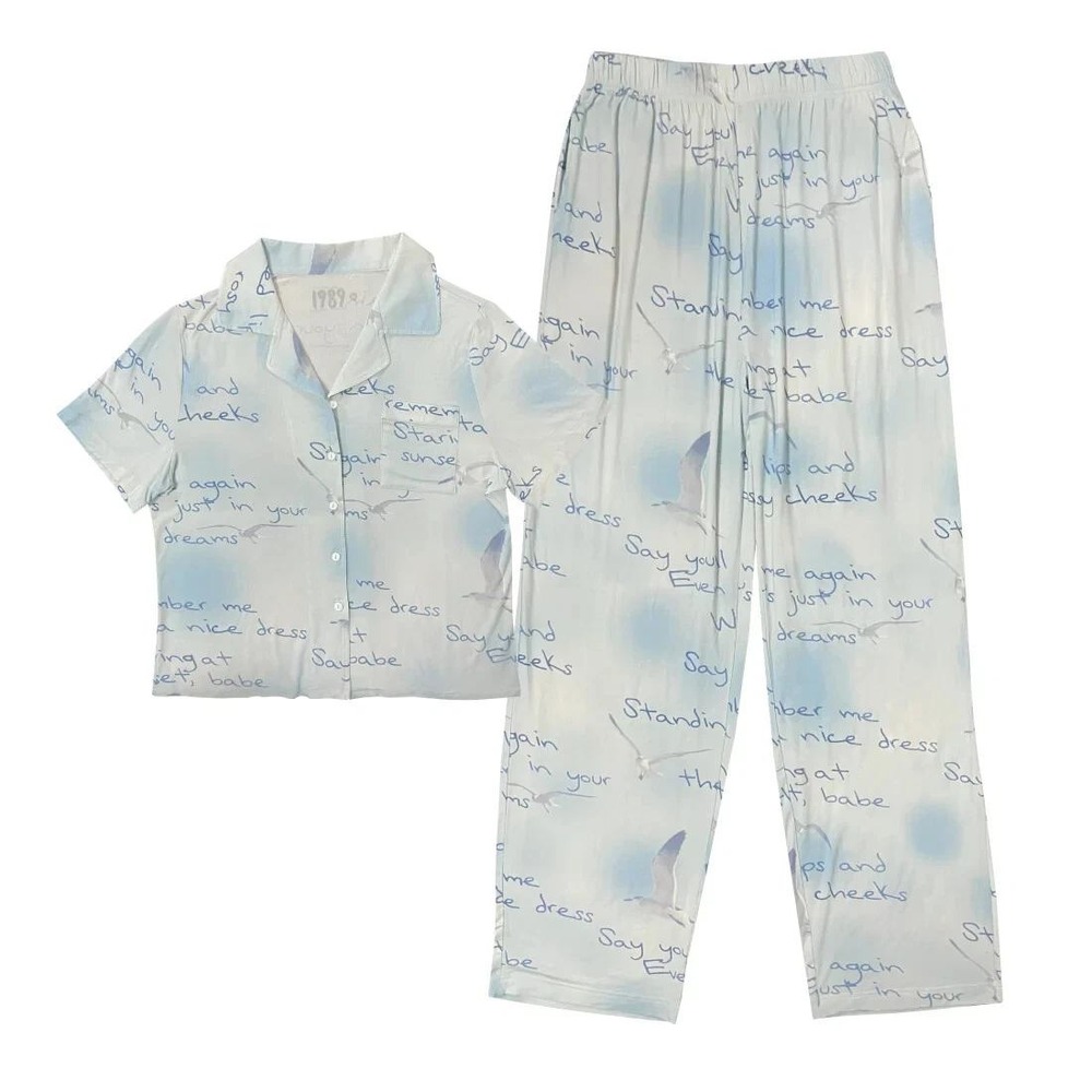 Taylor Swift 1989 Pajama Set Womens Sz 2XL Wildest Dreams Taylor's Version 2pc